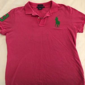 Pink Ralph Lauren “the skinny polo”